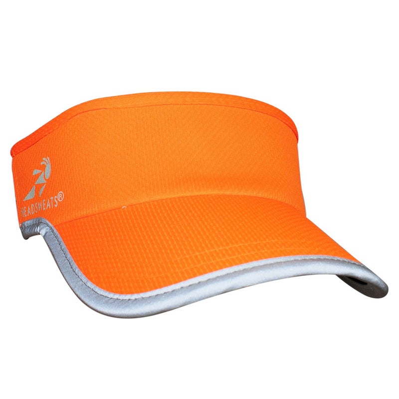 Headsweats womens Lightweight Performance Running Reflective for Men and Women Visor, Hi Viz Orange, One Size US - Image 1